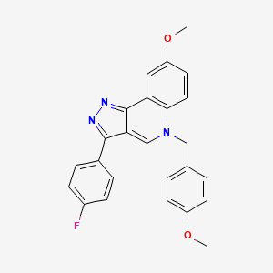 3-(4-fluorophenyl)-8-methoxy-5-(4-methoxybenzyl)-5H-pyrazolo[4,3-c]quinoline