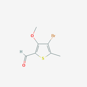 4-Bromo-3-methoxy-5-methylthiophene-2-carbaldehyde