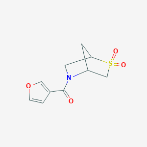 (2,2-Dioxido-2-thia-5-azabicyclo[2.2.1]heptan-5-yl)(furan-3-yl)methanone