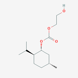 molecular formula C13H24O4 B235441 (-)-Menthyl ethylene glycol carbonate CAS No. 156324-78-6
