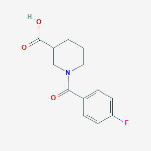 molecular formula C13H14FNO3 B2354430 1-(4-fluorobenzoyl)piperidine-3-carboxylic Acid CAS No. 436093-16-2