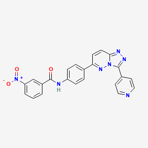 3-nitro-N-(4-(3-(pyridin-4-yl)-[1,2,4]triazolo[4,3-b]pyridazin-6-yl)phenyl)benzamide
