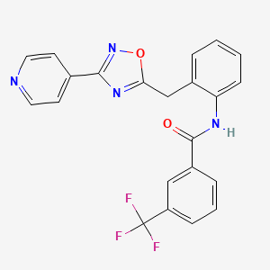 N-(2-((3-(pyridin-4-yl)-1,2,4-oxadiazol-5-yl)methyl)phenyl)-3-(trifluoromethyl)benzamide