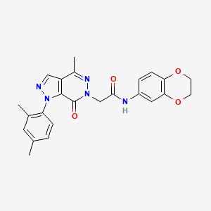 N-(2,3-dihydrobenzo[b][1,4]dioxin-6-yl)-2-(1-(2,4-dimethylphenyl)-4-methyl-7-oxo-1H-pyrazolo[3,4-d]pyridazin-6(7H)-yl)acetamide