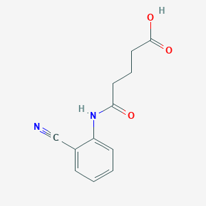 molecular formula C12H12N2O3 B2354464 4-[(2-Cyanophenyl)carbamoyl]butanoic acid CAS No. 197310-78-4