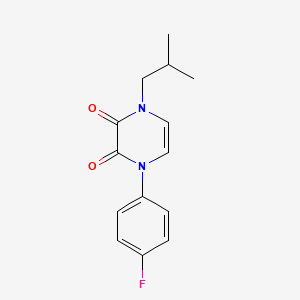 1-(4-fluorophenyl)-4-isobutylpyrazine-2,3(1H,4H)-dione