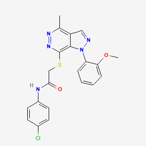 N-(4-chlorophenyl)-2-((1-(2-methoxyphenyl)-4-methyl-1H-pyrazolo[3,4-d]pyridazin-7-yl)thio)acetamide