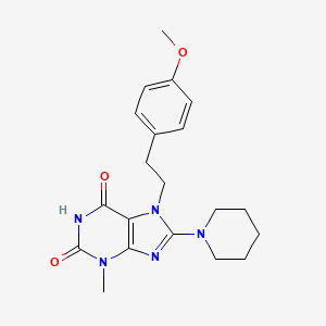 7-(4-methoxyphenethyl)-3-methyl-8-(piperidin-1-yl)-1H-purine-2,6(3H,7H)-dione