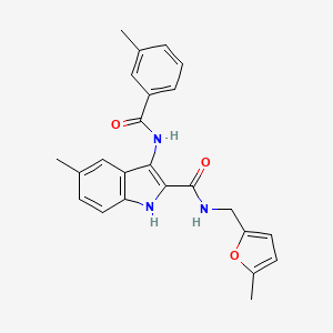 1-methyl-6-(morpholin-4-ylsulfonyl)-3-(3-oxo-3-piperidin-1-ylpropyl)quinazoline-2,4(1H,3H)-dione