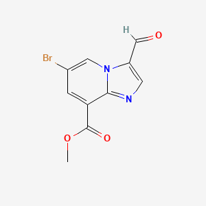 molecular formula C10H7BrN2O3 B2354485 Methyl 6-bromo-3-formylimidazo[1,2-a]pyridine-8-carboxylate CAS No. 2091576-31-5