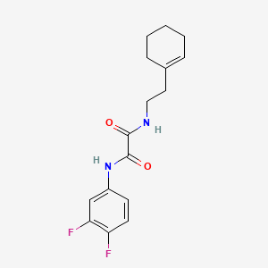 N1-(2-(cyclohex-1-en-1-yl)ethyl)-N2-(3,4-difluorophenyl)oxalamide