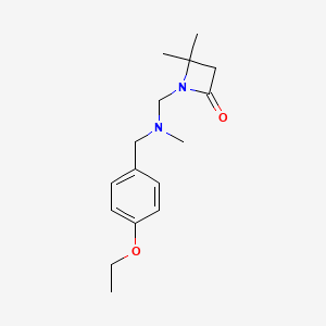 1-({[(4-Ethoxyphenyl)methyl](methyl)amino}methyl)-4,4-dimethylazetidin-2-one