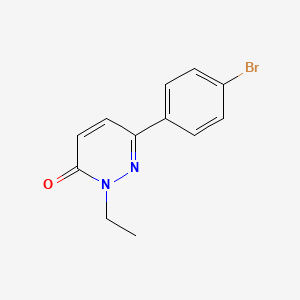 molecular formula C12H11BrN2O B2354502 6-(4-Bromophenyl)-2-ethylpyridazin-3-one CAS No. 923098-72-0