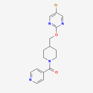 5-Bromo-2-{[1-(pyridine-4-carbonyl)piperidin-4-yl]methoxy}pyrimidine