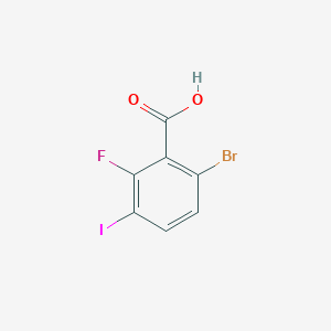 molecular formula C7H3BrFIO2 B2354527 6-Bromo-2-fluoro-3-iodobenzoic acid CAS No. 217816-53-0