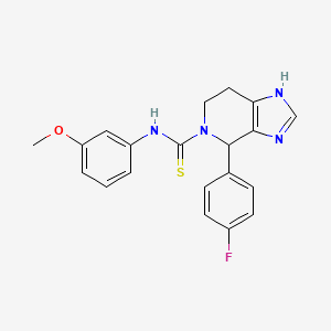 4-(4-fluorophenyl)-N-(3-methoxyphenyl)-6,7-dihydro-3H-imidazo[4,5-c]pyridine-5(4H)-carbothioamide
