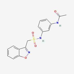 N-(3-(benzo[d]isoxazol-3-ylmethylsulfonamido)phenyl)acetamide