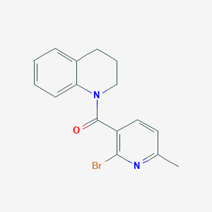molecular formula C16H15BrN2O B2354550 1-(2-Bromo-6-methylpyridine-3-carbonyl)-1,2,3,4-tetrahydroquinoline CAS No. 1423896-33-6
