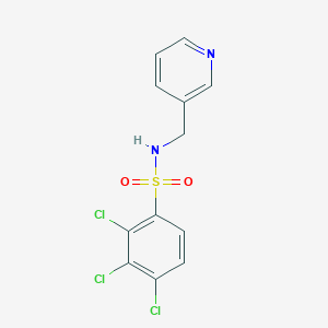 molecular formula C12H9Cl3N2O2S B2354562 2,3,4-trichloro-N-(3-pyridinylmethyl)benzenesulfonamide CAS No. 325812-85-9