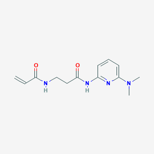 molecular formula C13H18N4O2 B2354564 N-[6-(Dimethylamino)pyridin-2-yl]-3-(prop-2-enoylamino)propanamide CAS No. 2198955-01-8