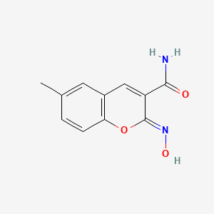 (2Z)-2-hydroxyimino-6-methyl-chromene-3-carboxamide