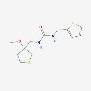 molecular formula C12H18N2O2S2 B2354577 1-((3-Methoxytetrahydrothiophen-3-yl)methyl)-3-(thiophen-2-ylmethyl)urea CAS No. 1448129-70-1