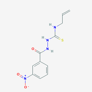 molecular formula C11H12N4O3S B2354585 N-allyl-2-(3-nitrobenzoyl)hydrazinecarbothioamide CAS No. 17050-34-9