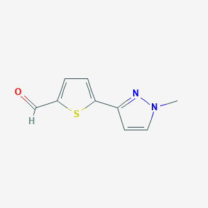 5-(1-methyl-1H-pyrazol-3-yl)thiophene-2-carbaldehyde