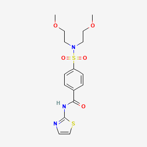 4-(N,N-bis(2-methoxyethyl)sulfamoyl)-N-(thiazol-2-yl)benzamide
