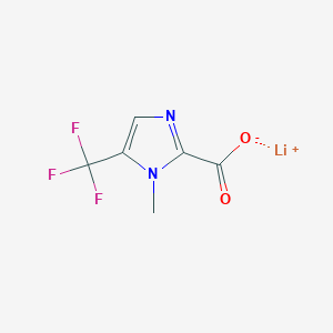 Lithium(1+) ion 1-methyl-5-(trifluoromethyl)-1h-imidazole-2-carboxylate