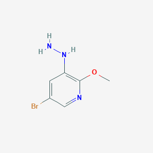 (5-Bromo-2-methoxypyridin-3-yl)hydrazine
