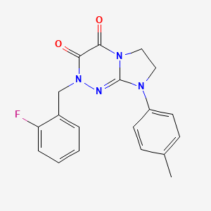 2-(2-fluorobenzyl)-8-(p-tolyl)-7,8-dihydroimidazo[2,1-c][1,2,4]triazine-3,4(2H,6H)-dione