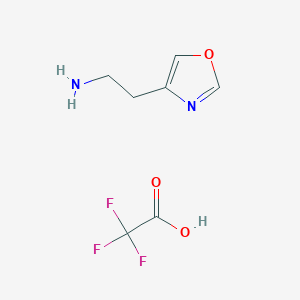 2-(1,3-Oxazol-4-yl)ethanamine;2,2,2-trifluoroacetic acid