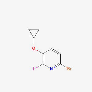 6-Bromo-3-(cyclopropoxy)-2-iodo-pyridine