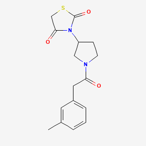 3-(1-(2-(m-Tolyl)acetyl)pyrrolidin-3-yl)thiazolidine-2,4-dione