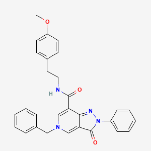 5-benzyl-N-(4-methoxyphenethyl)-3-oxo-2-phenyl-3,5-dihydro-2H-pyrazolo[4,3-c]pyridine-7-carboxamide