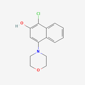 molecular formula C14H14ClNO2 B2354692 1-氯-4-吗啉-4-基-2-萘酚 CAS No. 159596-04-0