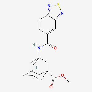 molecular formula C19H21N3O3S B2354700 (1r,3s,5R,7S)-methyl 3-(benzo[c][1,2,5]thiadiazole-5-carboxamido)adamantane-1-carboxylate CAS No. 1206994-84-4