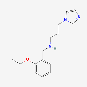 molecular formula C15H21N3O B2354722 [(2-ethoxyphenyl)methyl][3-(1H-imidazol-1-yl)propyl]amine CAS No. 851453-16-2