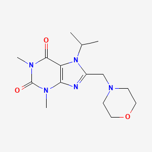 1,3-Dimethyl-8-(morpholin-4-ylmethyl)-7-propan-2-ylpurine-2,6-dione