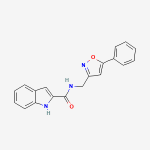 N-((5-phenylisoxazol-3-yl)methyl)-1H-indole-2-carboxamide