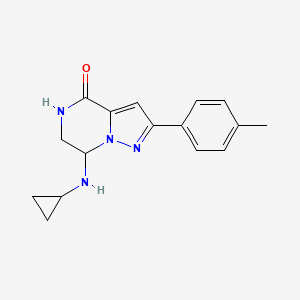 7-(cyclopropylamino)-2-(4-methylphenyl)-6,7-dihydropyrazolo[1,5-a]pyrazin-4(5H)-one