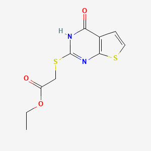 Ethyl 2-[(4-hydroxythieno[2,3-d]pyrimidin-2-yl)sulfanyl]acetate