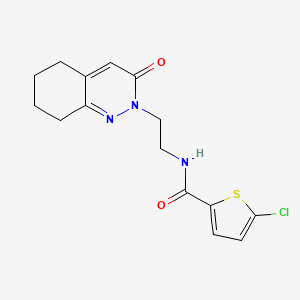 5-chloro-N-(2-(3-oxo-5,6,7,8-tetrahydrocinnolin-2(3H)-yl)ethyl)thiophene-2-carboxamide