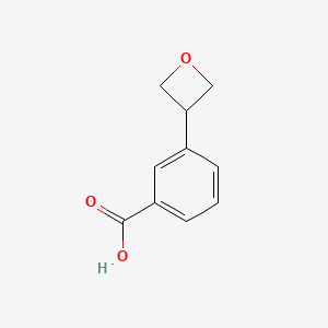 molecular formula C10H10O3 B2354754 3-(Oxetan-3-yl)benzoic acid CAS No. 1547048-38-3