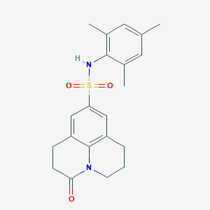 N-mesityl-3-oxo-1,2,3,5,6,7-hexahydropyrido[3,2,1-ij]quinoline-9-sulfonamide