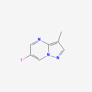 molecular formula C7H6IN3 B2354770 6-Iodo-3-methylpyrazolo[1,5-a]pyrimidine CAS No. 2580211-07-8