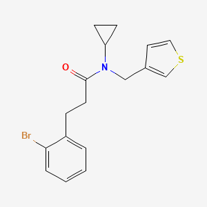 3-(2-bromophenyl)-N-cyclopropyl-N-(thiophen-3-ylmethyl)propanamide