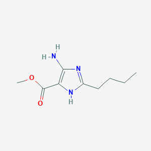 molecular formula C9H15N3O2 B2354772 Methyl 4-amino-2-butyl-1H-imidazole-5-carboxylate CAS No. 2248288-19-7