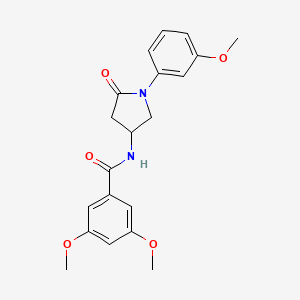 3,5-dimethoxy-N-(1-(3-methoxyphenyl)-5-oxopyrrolidin-3-yl)benzamide